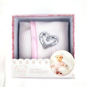 Toys R US Baby So Sweet Doll Nursery Gift Set Heart Knit Blanket You & Me New